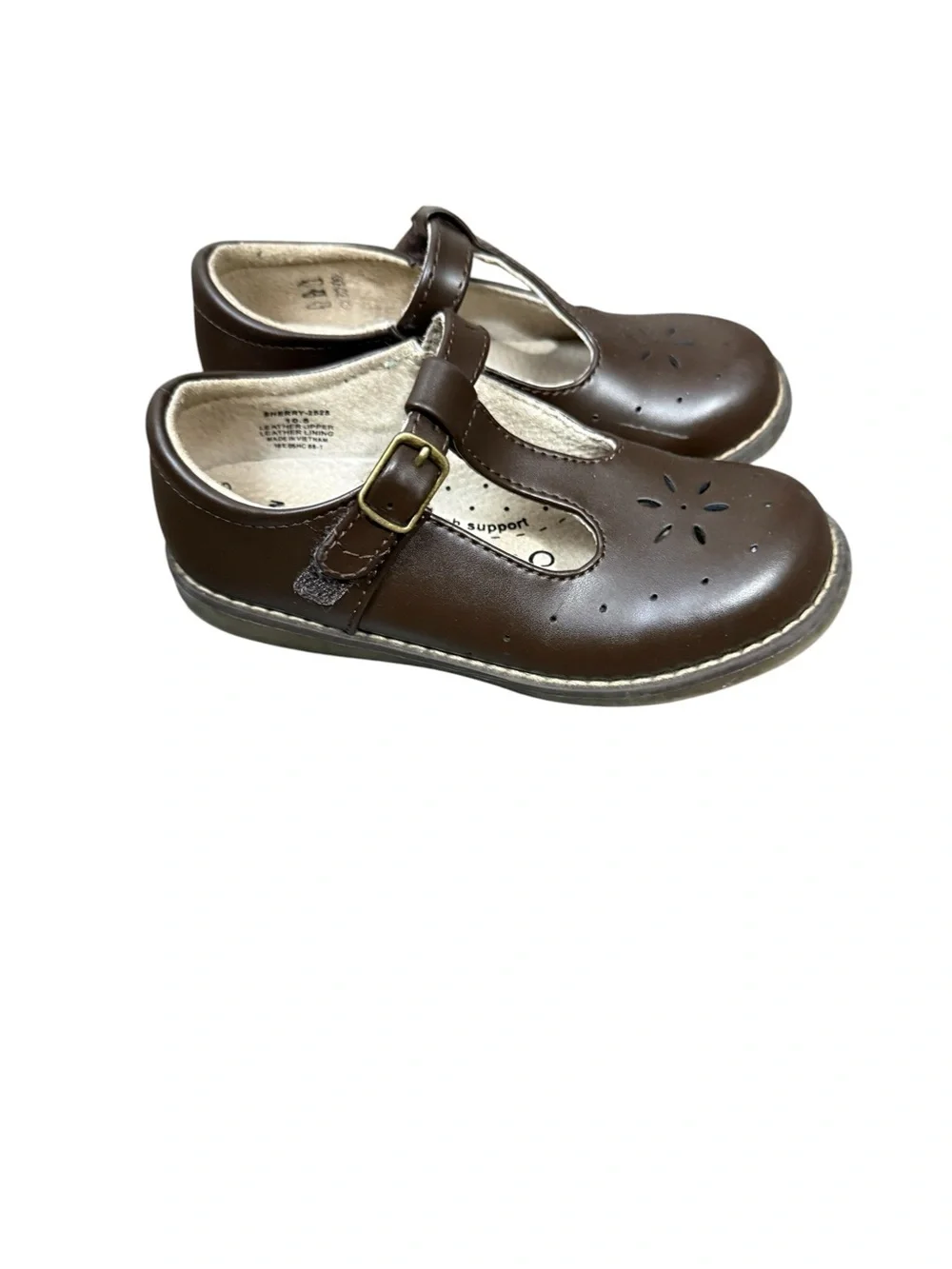 Footmate Sherry Brown Mary Jane Shoe with Buckle